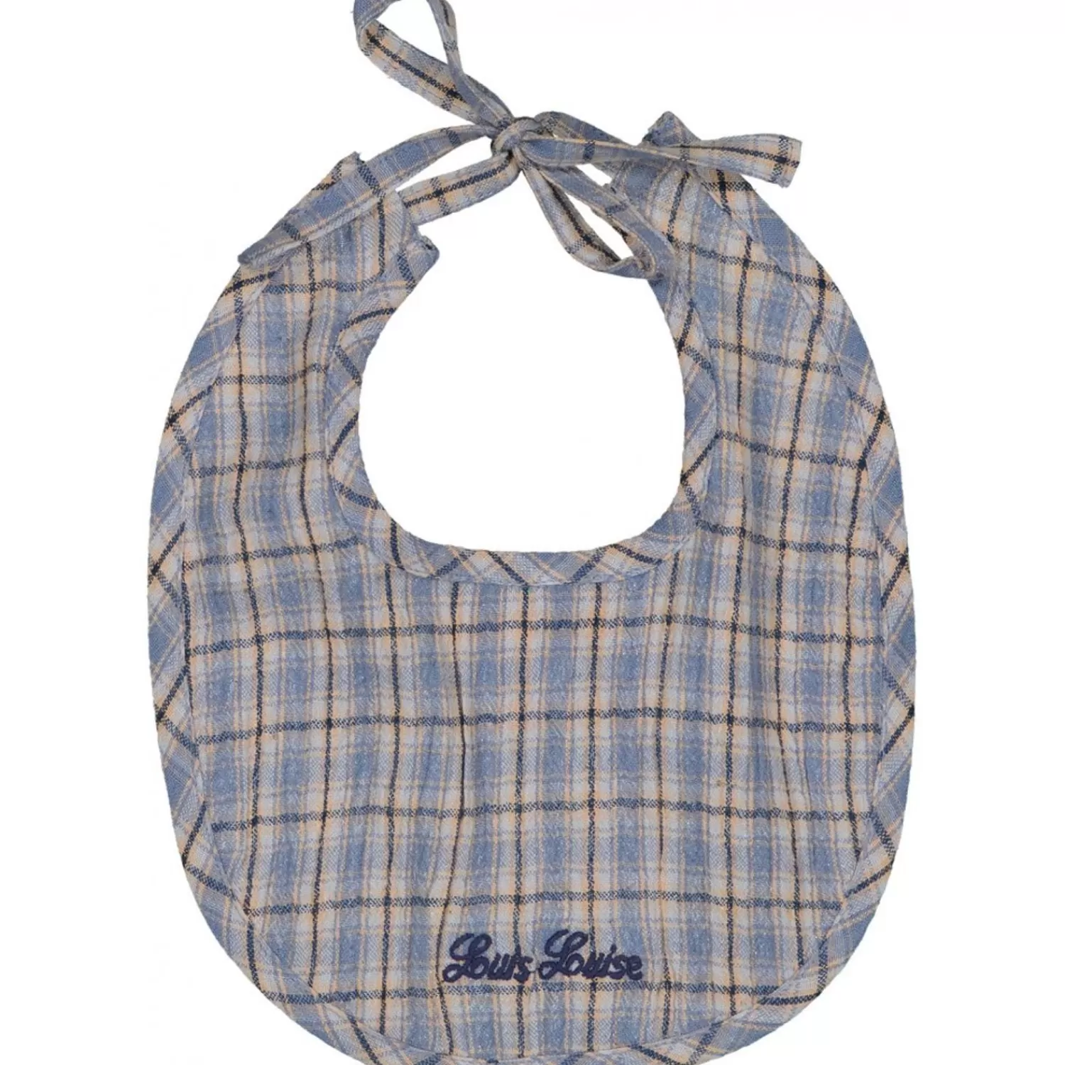 Shop LOUIS LOUISE Bib Bulle Cotton Crepe Tartan