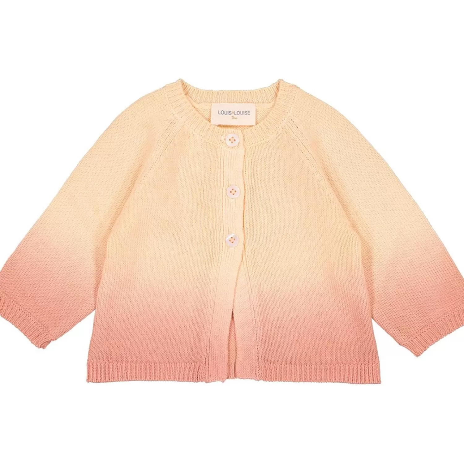 Sale LOUIS LOUISE Cardigan Gulsah Strikket Bomuldsdipfarve