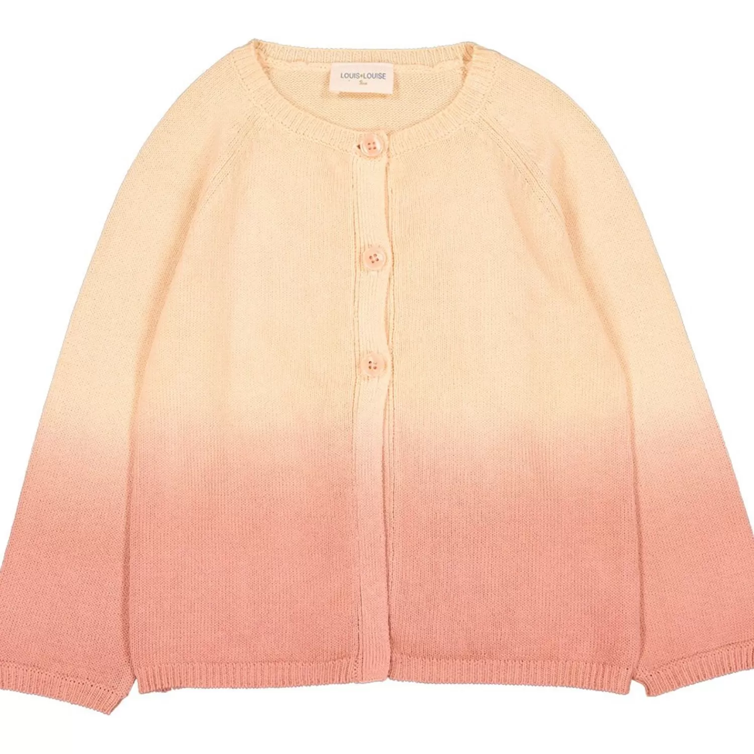 Clearance LOUIS LOUISE Cardigan Gulsah Strikket Bomuldsdipfarve