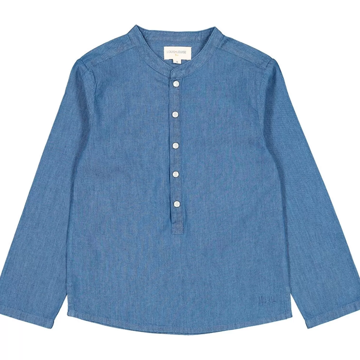 Online LOUIS LOUISE Chemise Grand Pere Chambray Bouton Pression