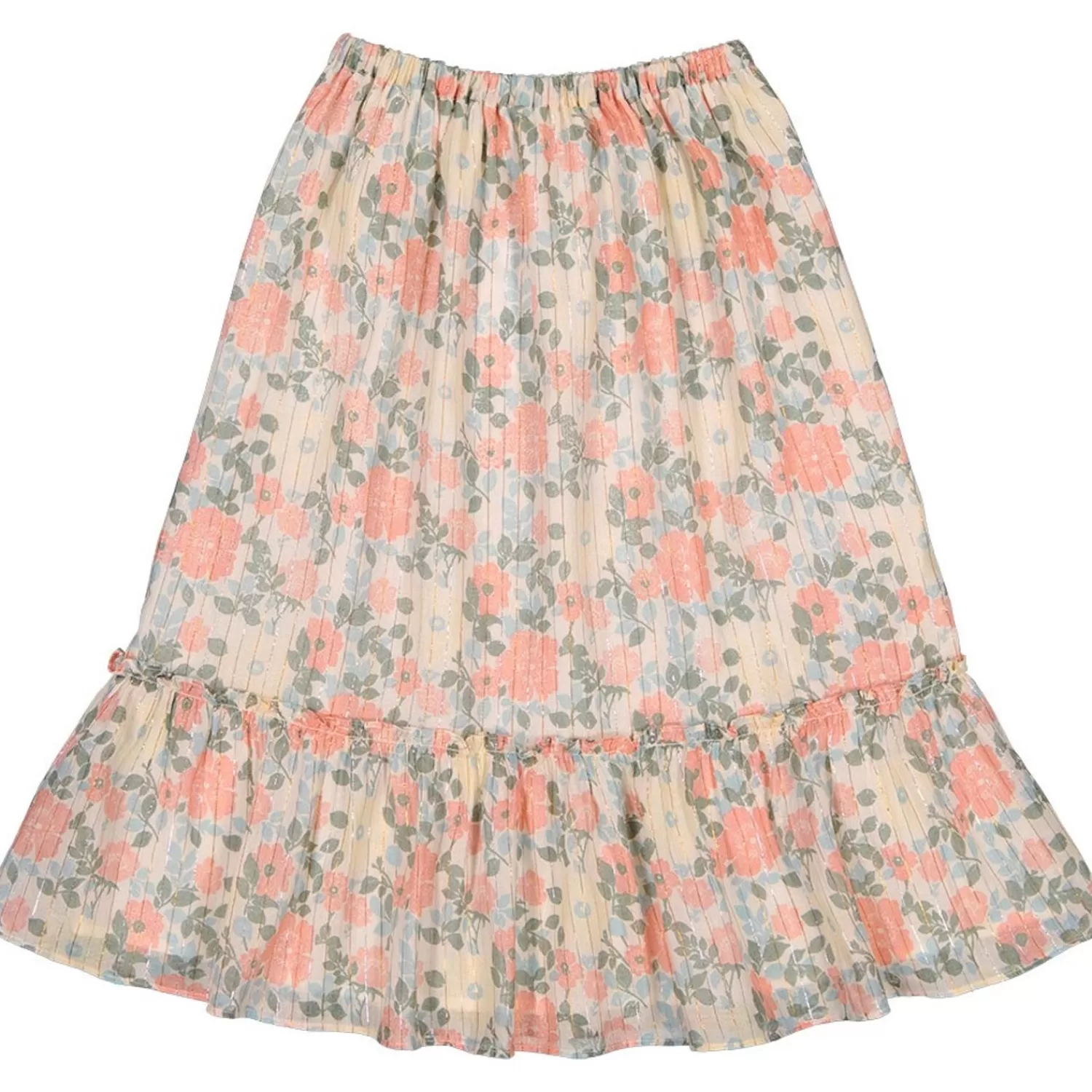 Fashion LOUIS LOUISE Nederdel Rachel Stripe Lurex Vintage Flower