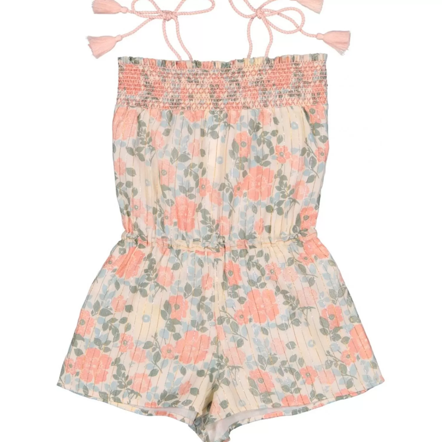 Best LOUIS LOUISE Overall Melanie Stripe Lurex Vintage Flower