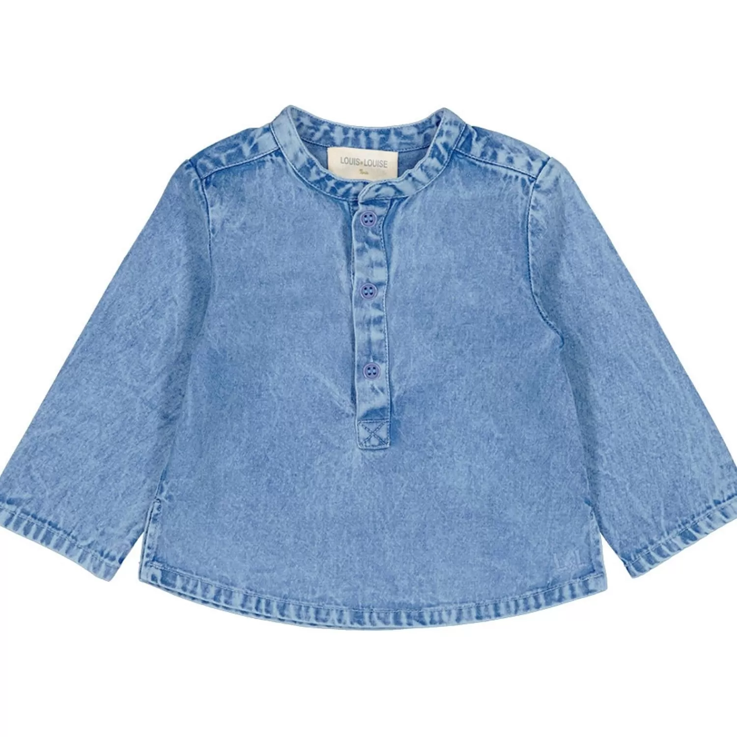 Outlet LOUIS LOUISE Skjorte Grand-Pere Chambray Washed