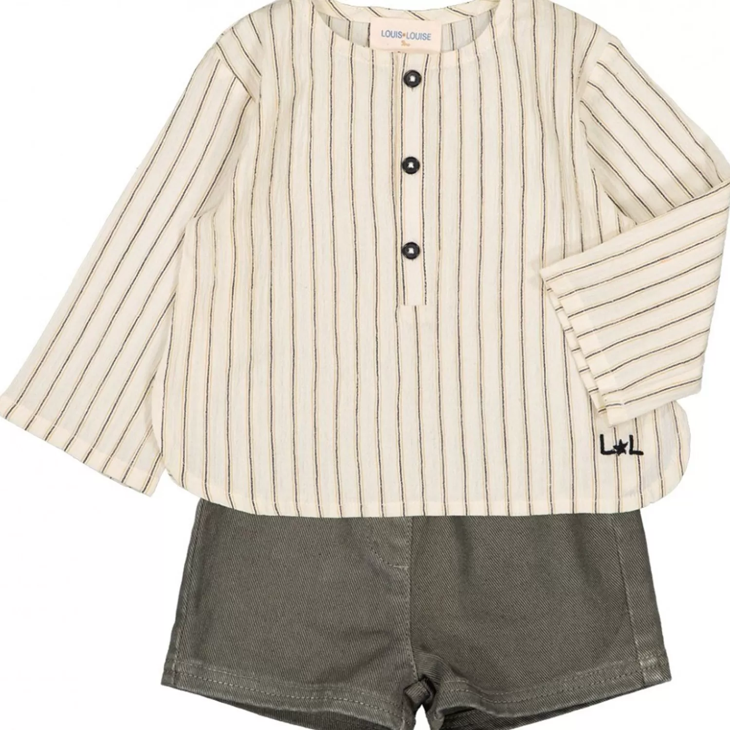 Online LOUIS LOUISE Skjorte Oncle Cotton Crepe Stripe