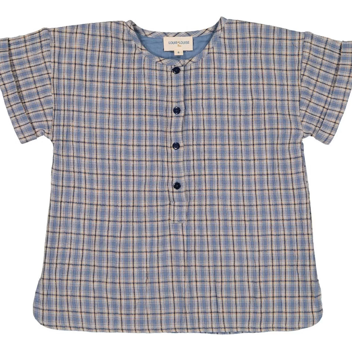 Sale LOUIS LOUISE Skjorte Saul Cotton Crepe Tartan