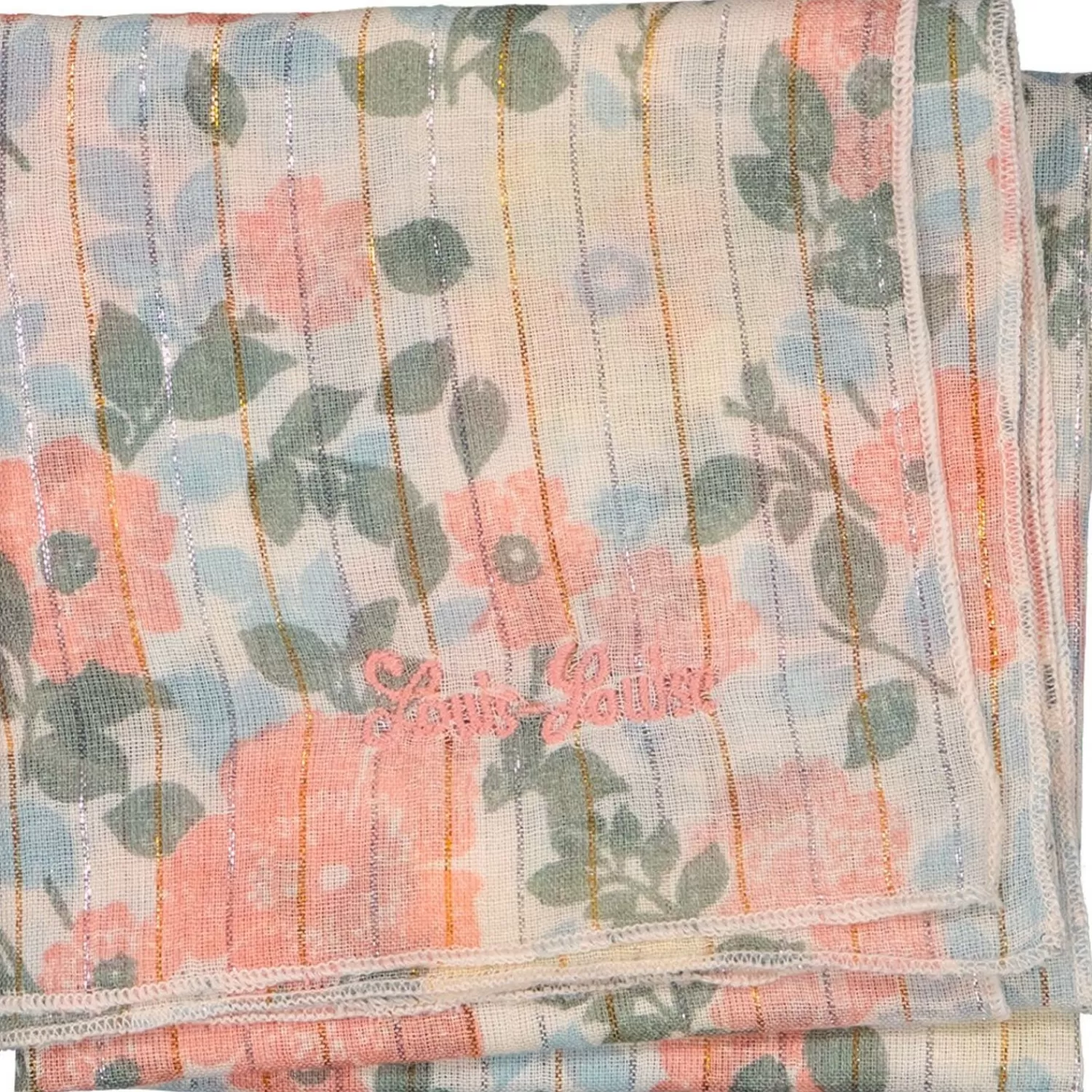 Online LOUIS LOUISE Torklaede Sissi Stripe Lurex Vintage Flower
