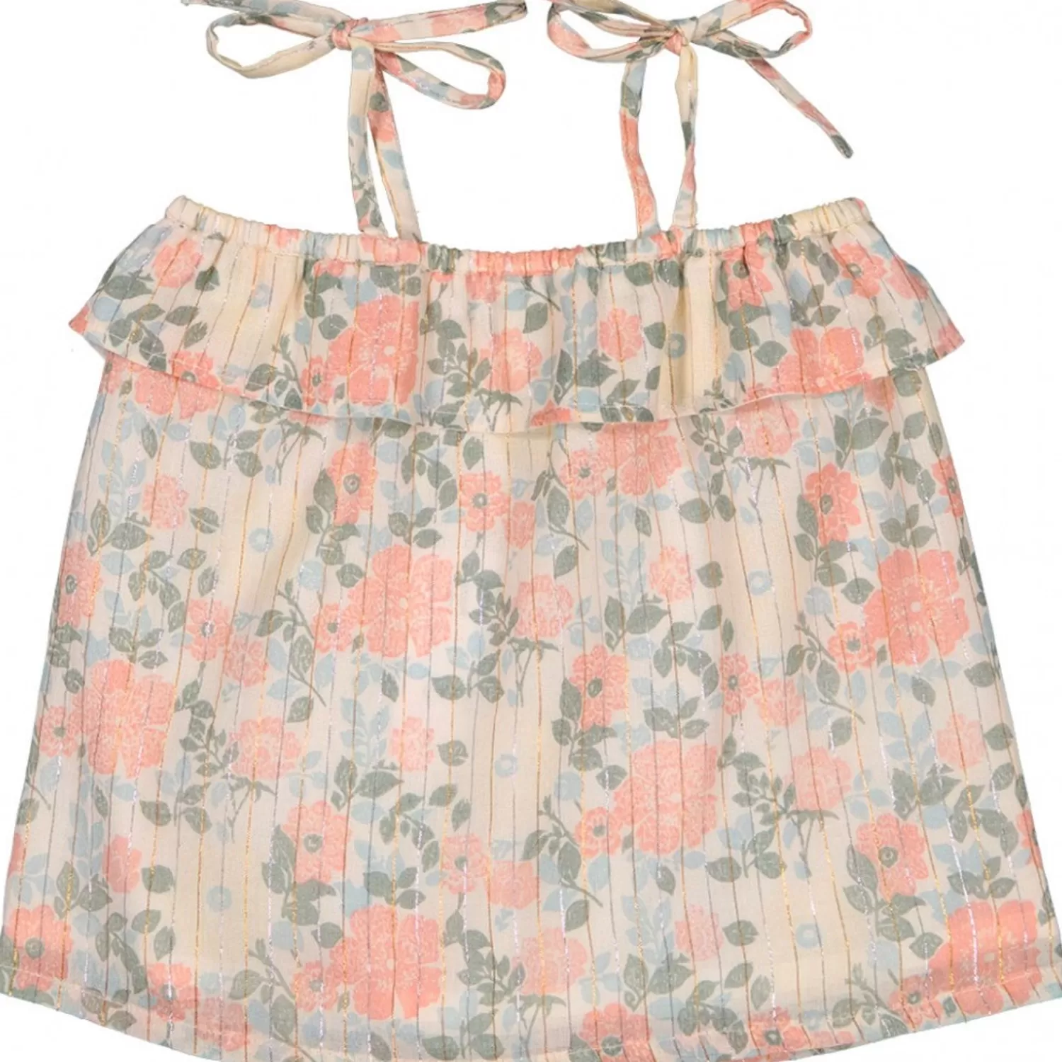 Best LOUIS LOUISE Tunika Parasol Stripe Lurex Vintage Flower